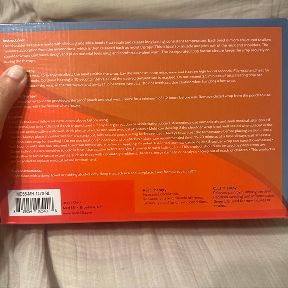 Weighted Moist Therapy Neck & Shoulder Wrap - Picture 5 of 5